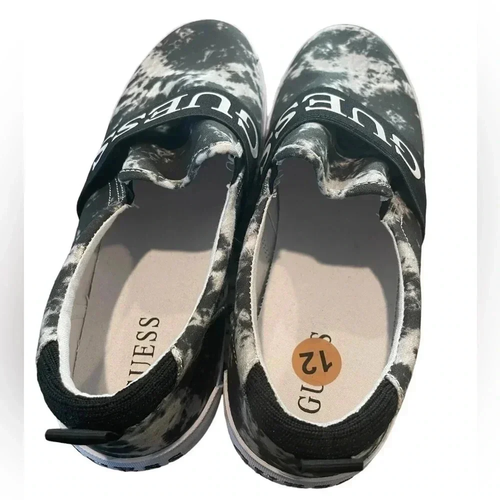 GUESS Men’s Logo Tie Dye Slip-On Sneakers